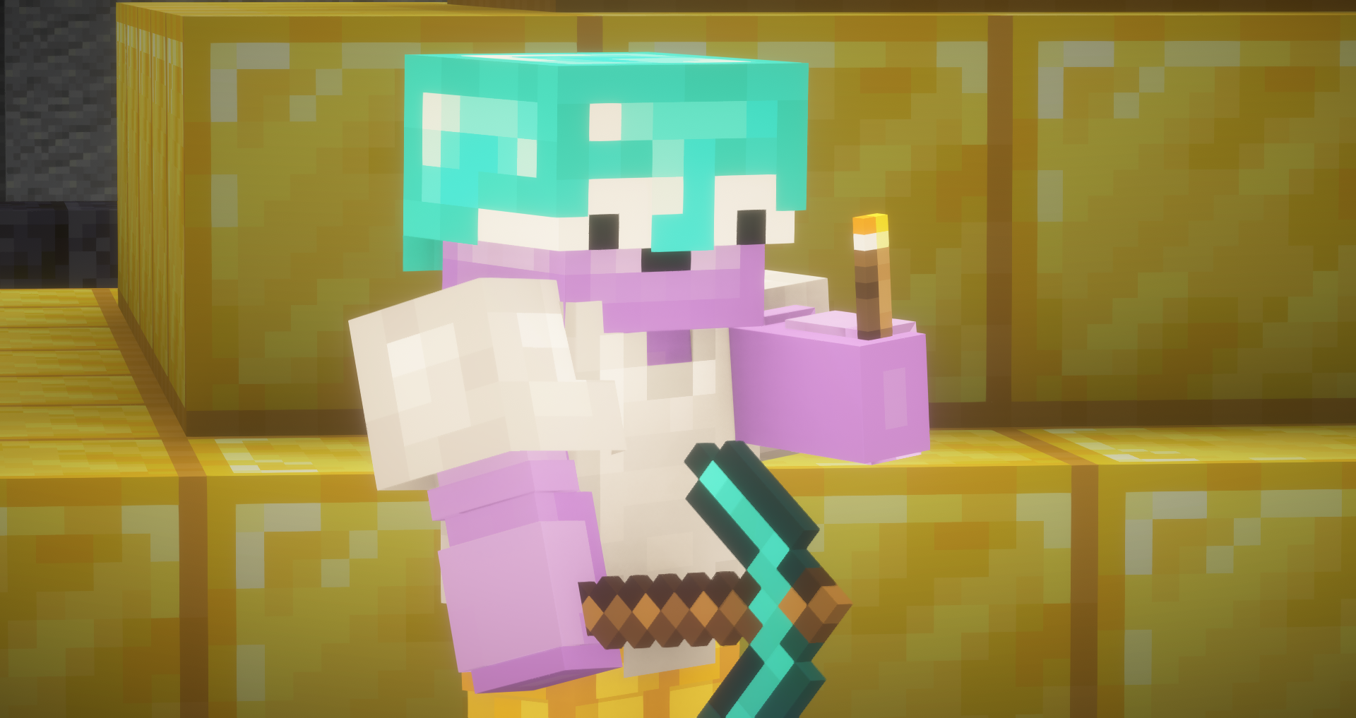 Un joueur qui change de skin