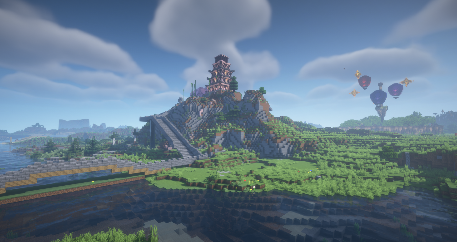 Le temple japonais au spawn