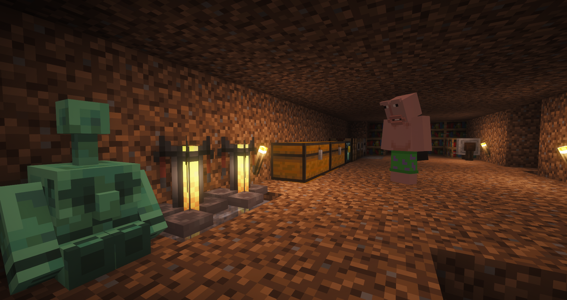 Un joueur sous le spawn